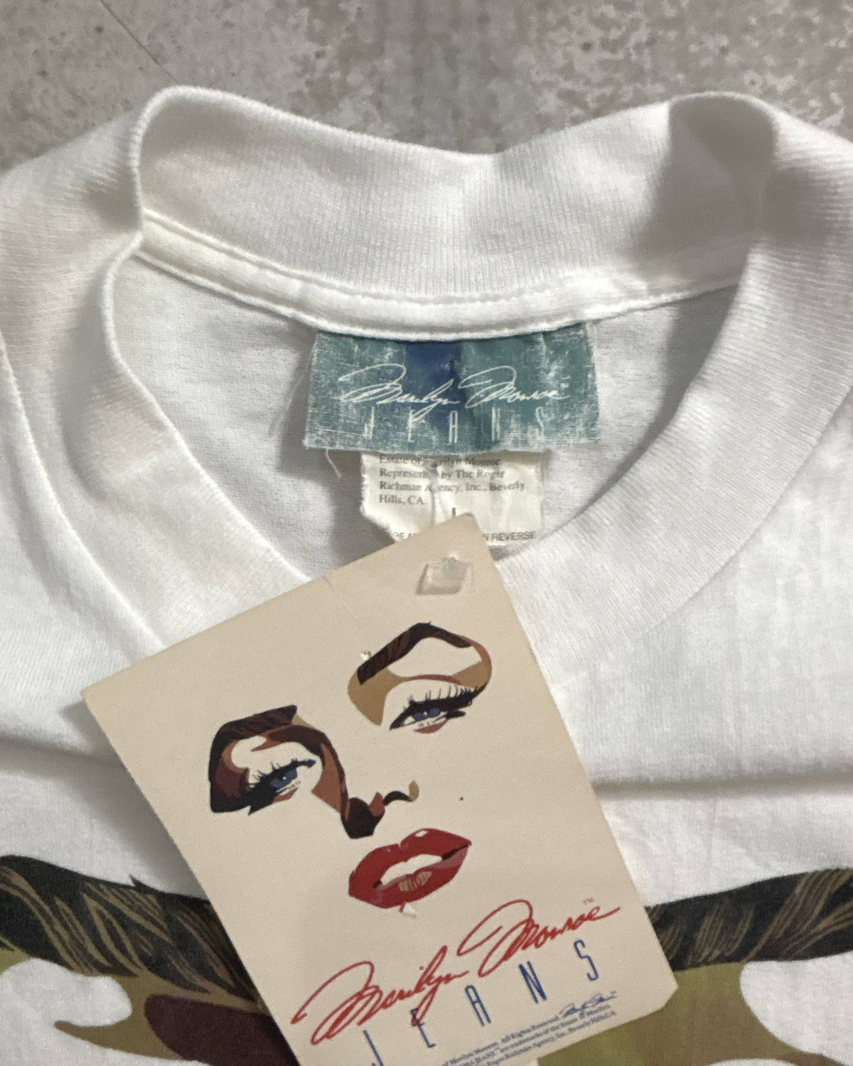 "DEADSTOCK" 90's Marilyn Monroe フェイスプリントTシャツ 表記L デッドストック マリリンモンロー