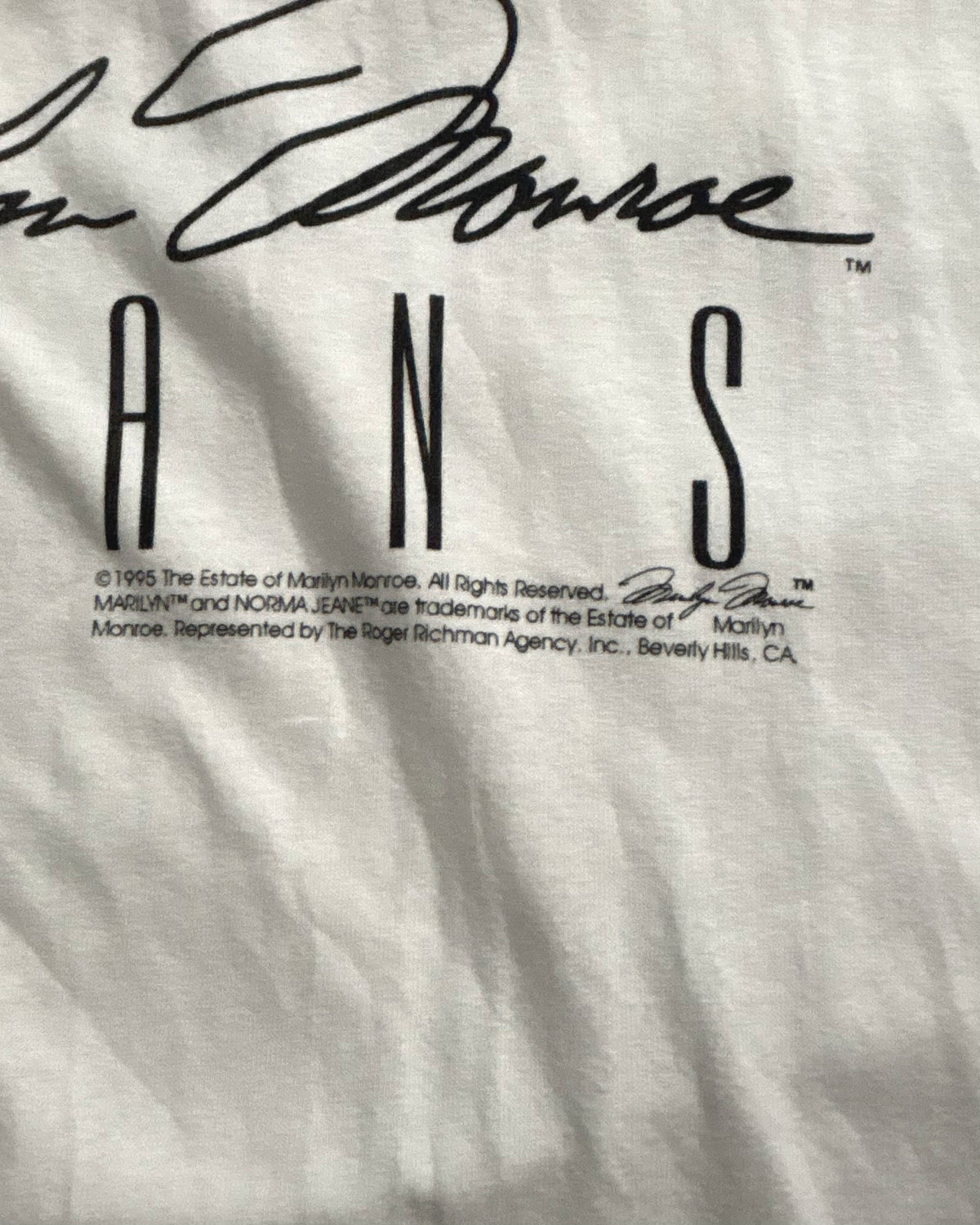 "DEADSTOCK" 90's Marilyn Monroe フェイスプリントTシャツ 表記L デッドストック マリリンモンロー