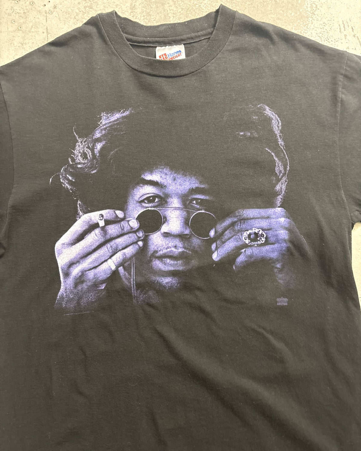 90's Jimi Hendrix フェイスプリントTシャツ 両面プリント 表記L USA製 ジミヘンドリックス
