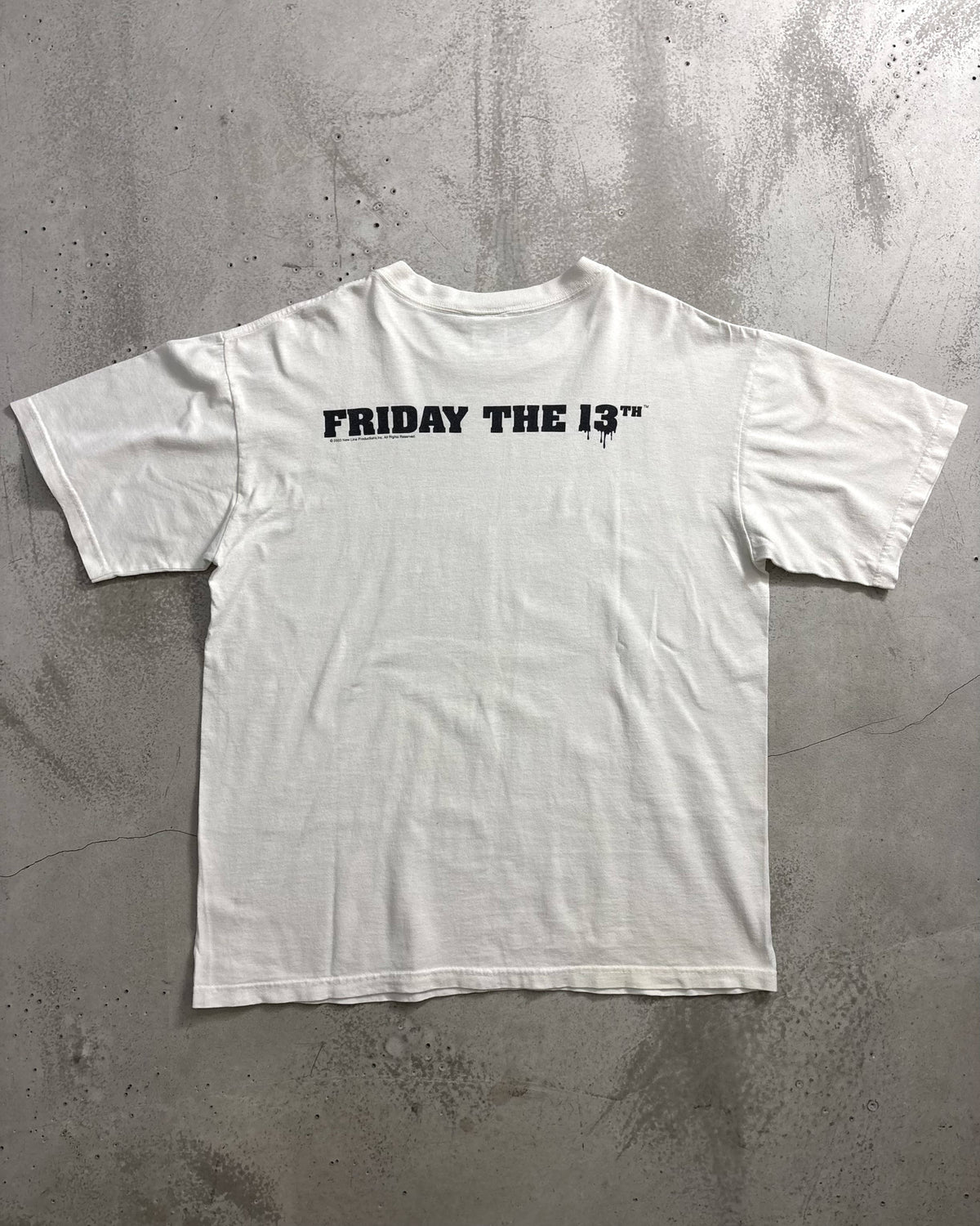 00s Friday the 13th Movie T-Shirt Double Sided Print Tagged M Made in USA Friday the 13th Jason
