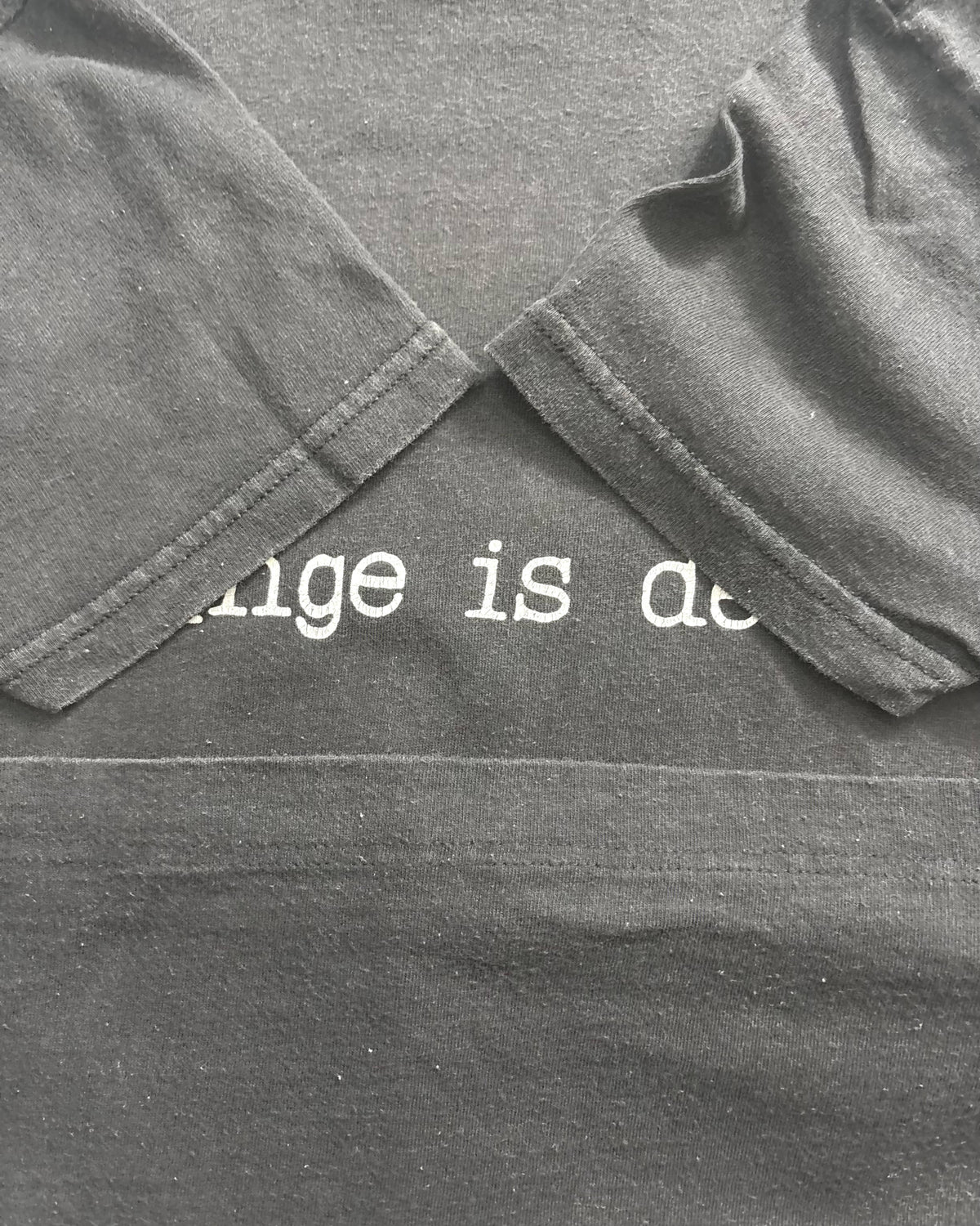 90's "grunge is dead" メッセージTシャツ 表記S メキシコ製 グランジイズデッド
