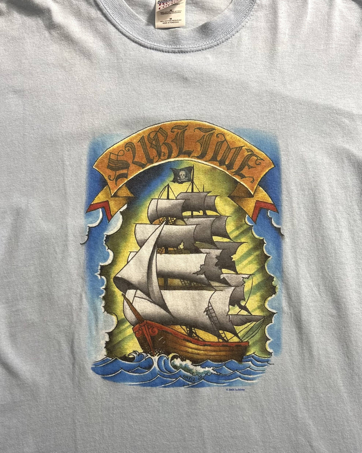 00's SUBLIME "Opie Ortiz" Band T-Shirt Art Pirate Ship Size M