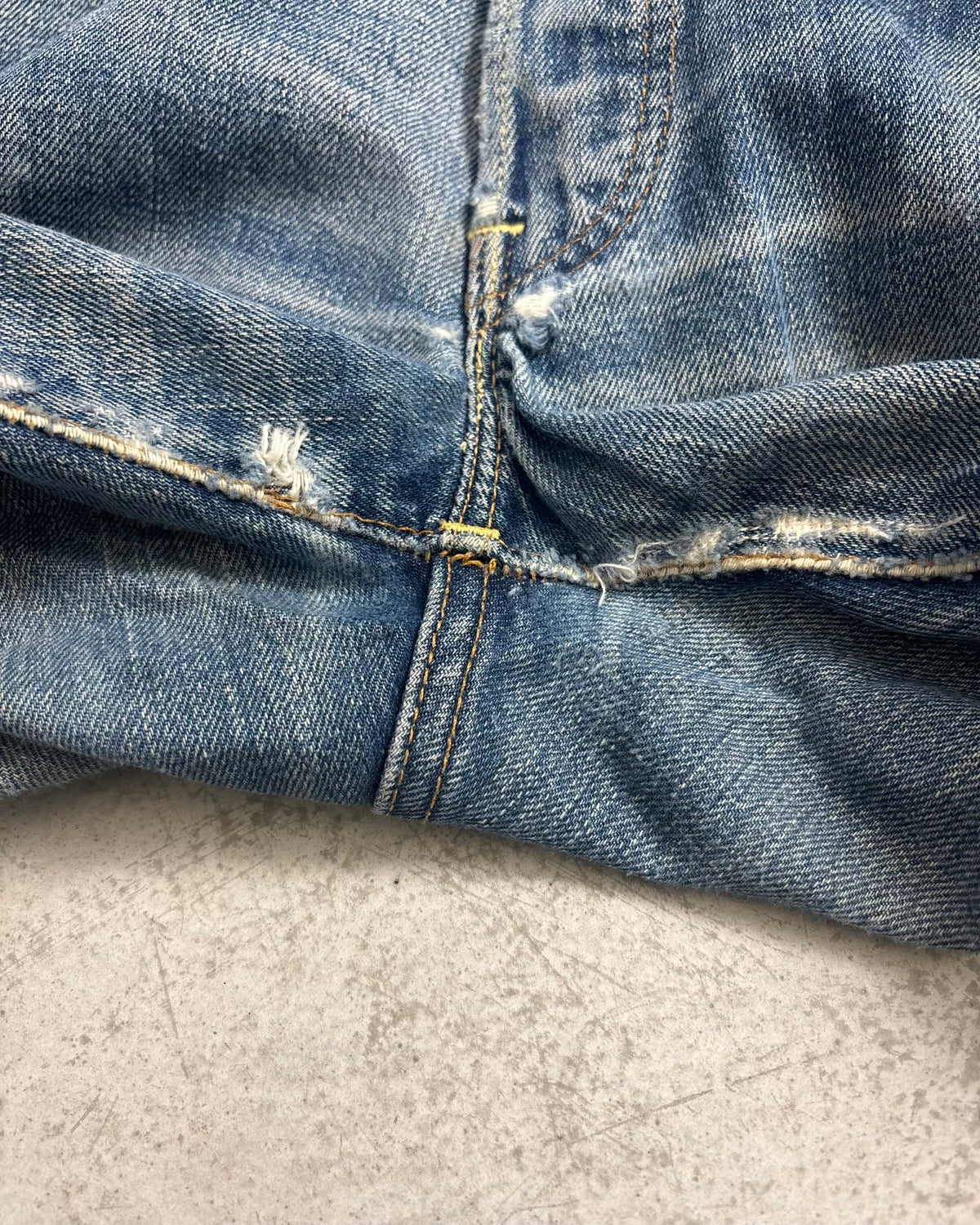 60's Levi's 501 BIGE ボタン裏6 ウエストチェーン 平行ステッチ W30 L26 リーバイス