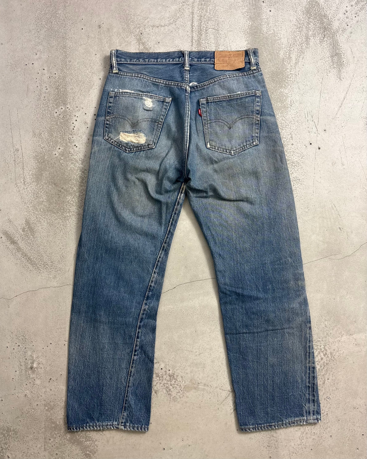 60's Levi's 501 BIGE ボタン裏6 ウエストチェーン 平行ステッチ W30 L26 リーバイス