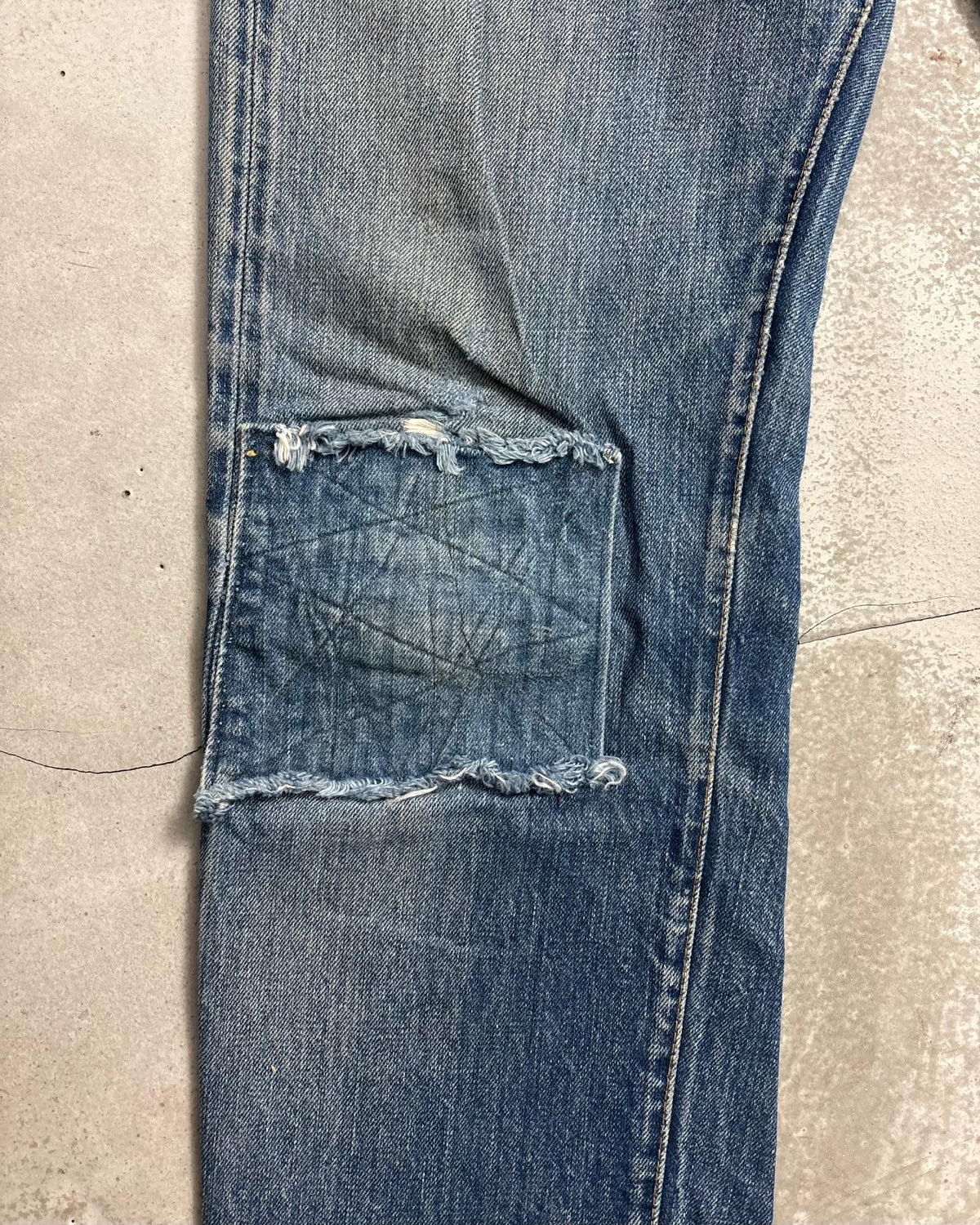 60's Levi's 501 BIGE ボタン裏6 ウエストチェーン 平行ステッチ W30 L26 リーバイス