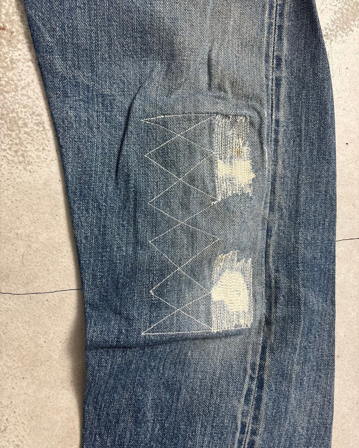 60's Levi's 501 BIGE ボタン裏6 ウエストチェーン 平行ステッチ W30 L26 リーバイス