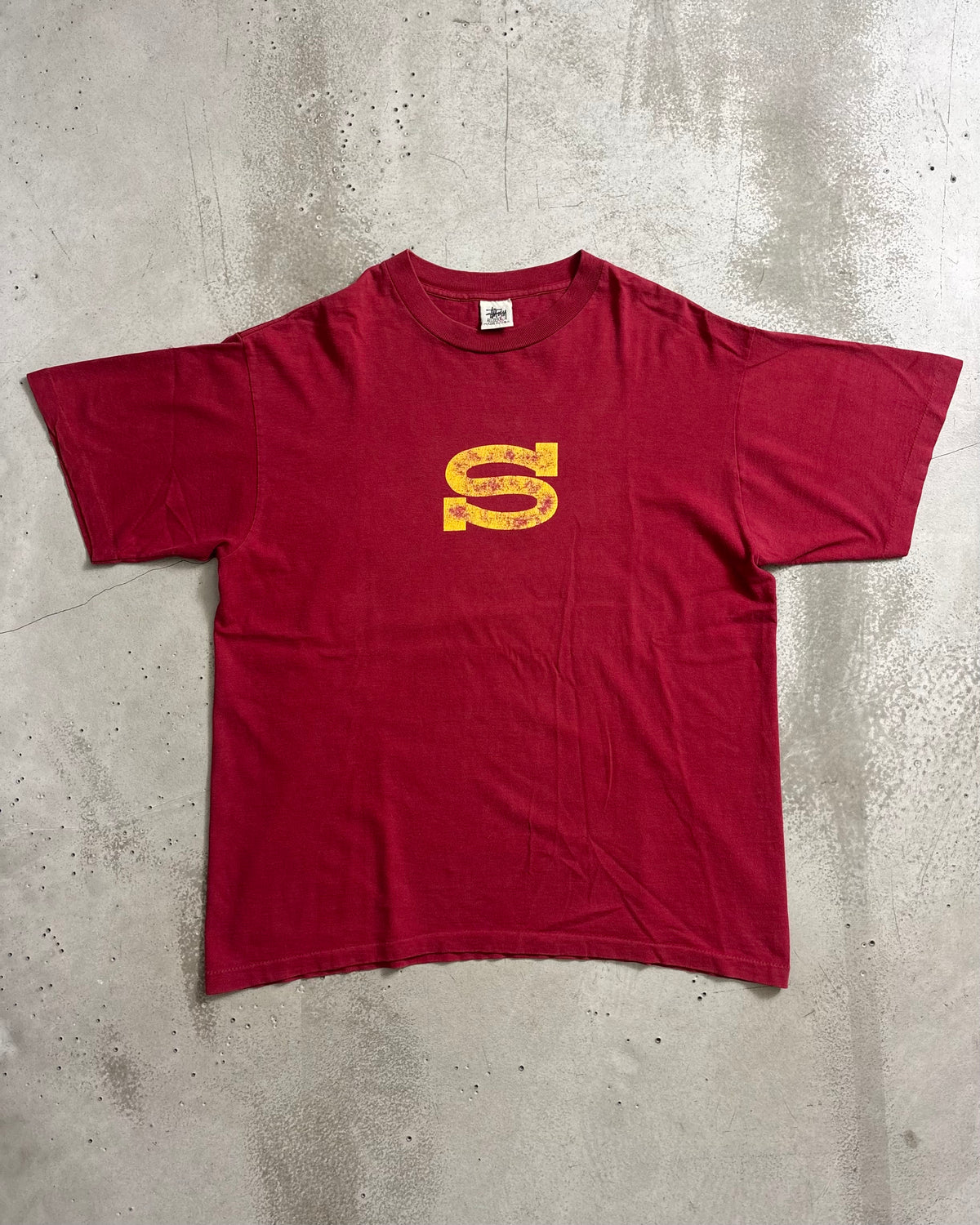 90's Stussy "S" プリントTシャツ Oldstussy STUSSYSPORT 両面プリント 表記L USA製 ステューシー