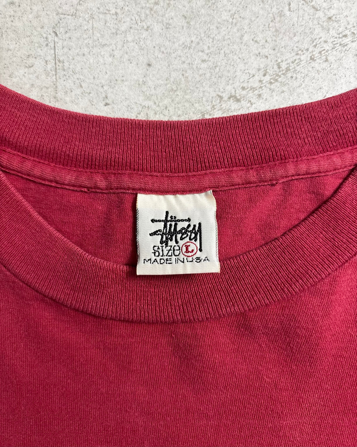 90's Stussy "S" プリントTシャツ Oldstussy STUSSYSPORT 両面プリント 表記L USA製 ステューシー