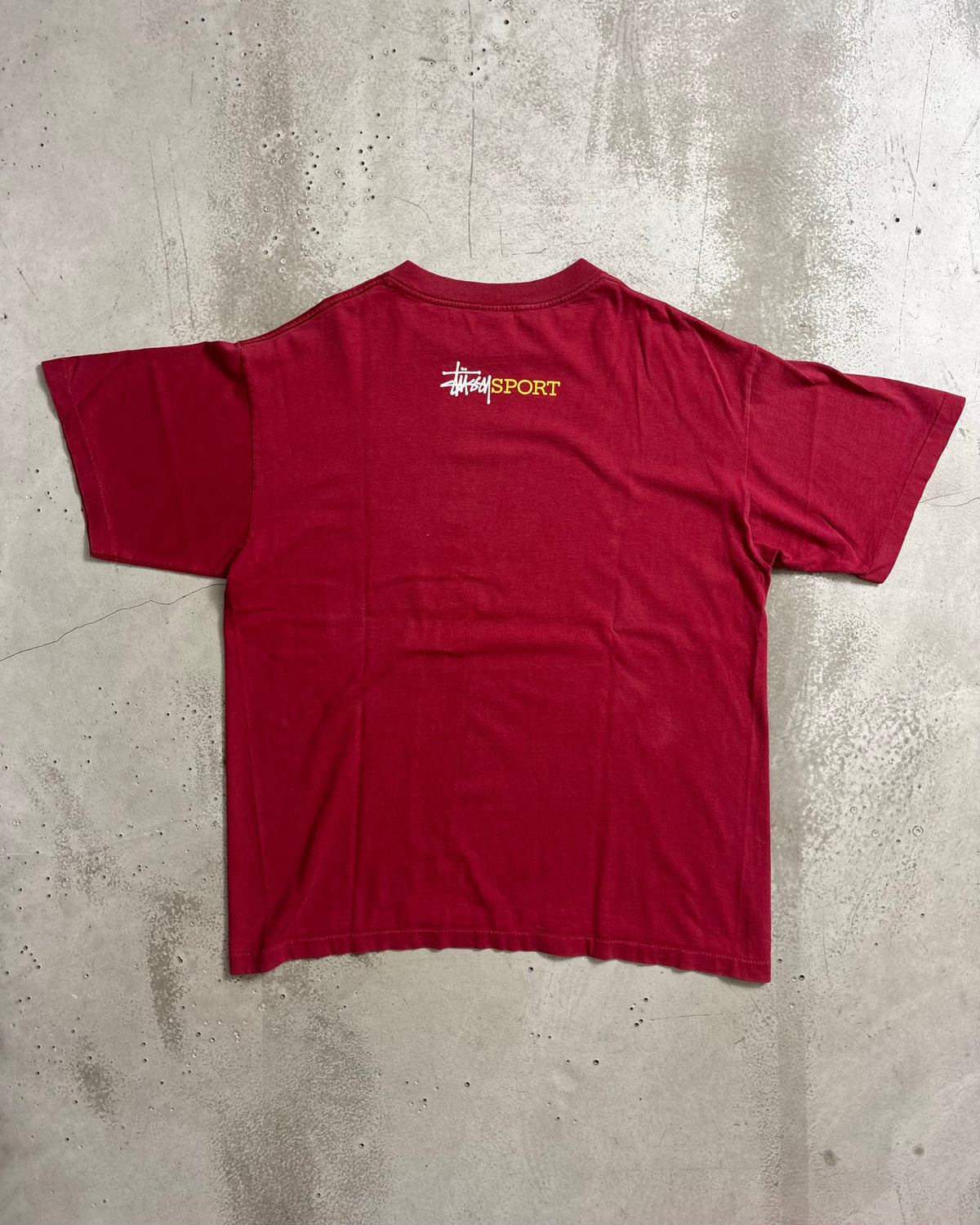 90's Stussy "S" プリントTシャツ Oldstussy STUSSYSPORT 両面プリント 表記L USA製 ステューシー