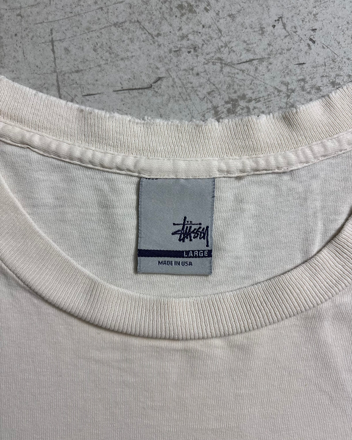 90's Stussy "Monogram headphone" プリントTシャツ Oldstussy 表記L USA製 ステューシー