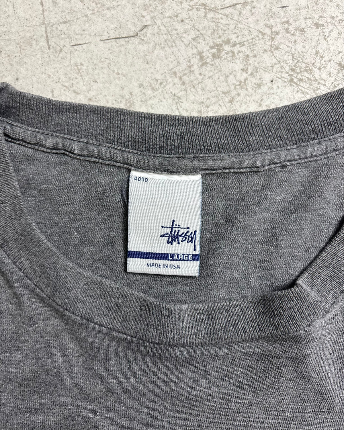 90's Stussy "Monogram headphone" プリントTシャツ Oldstussy 表記L USA製 ステューシー