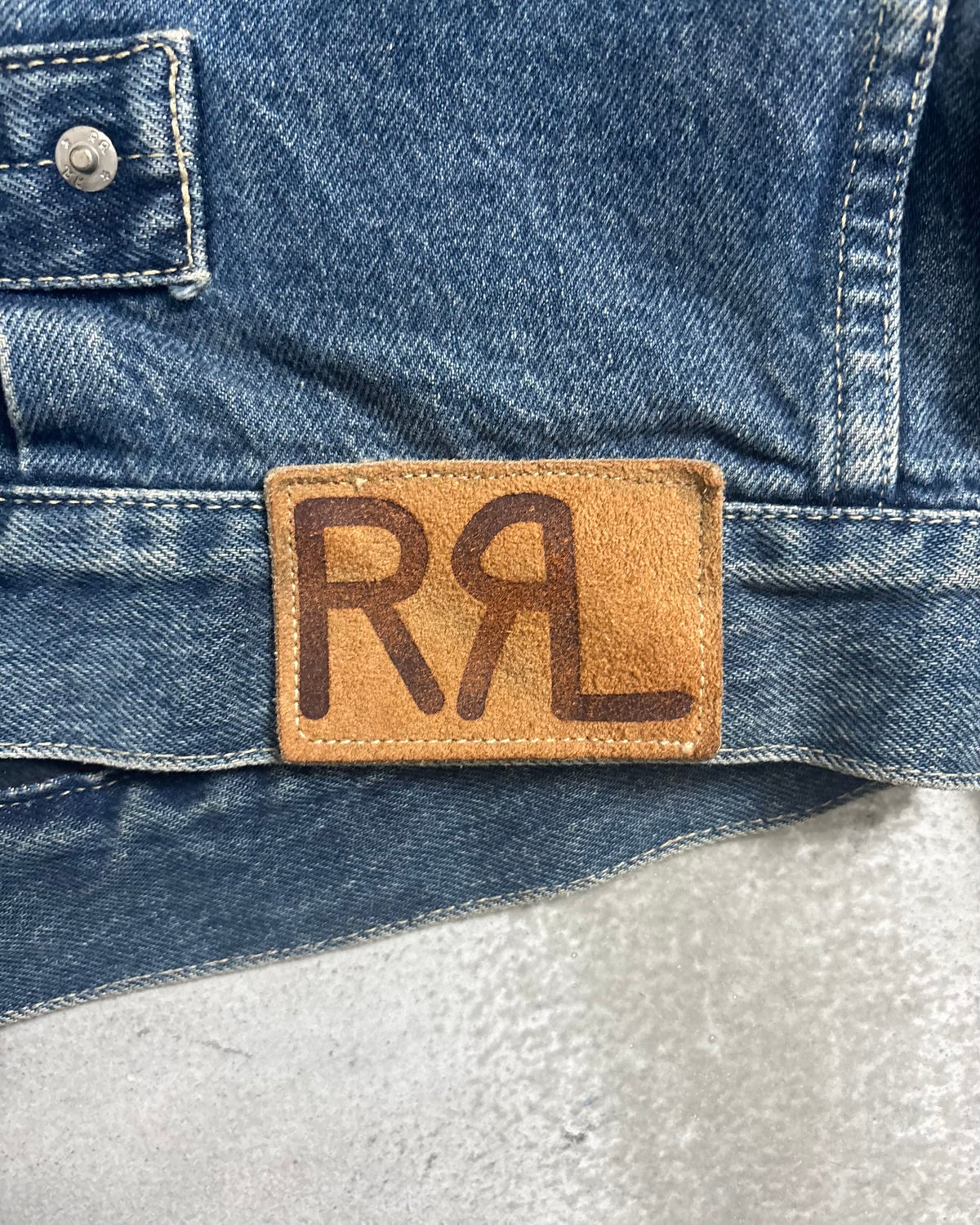90's RRL Ralph Lauren "2nd" デニムジャケット 三ツ星タグ 表記M USA製 ダブルアールエル ラルフローレン