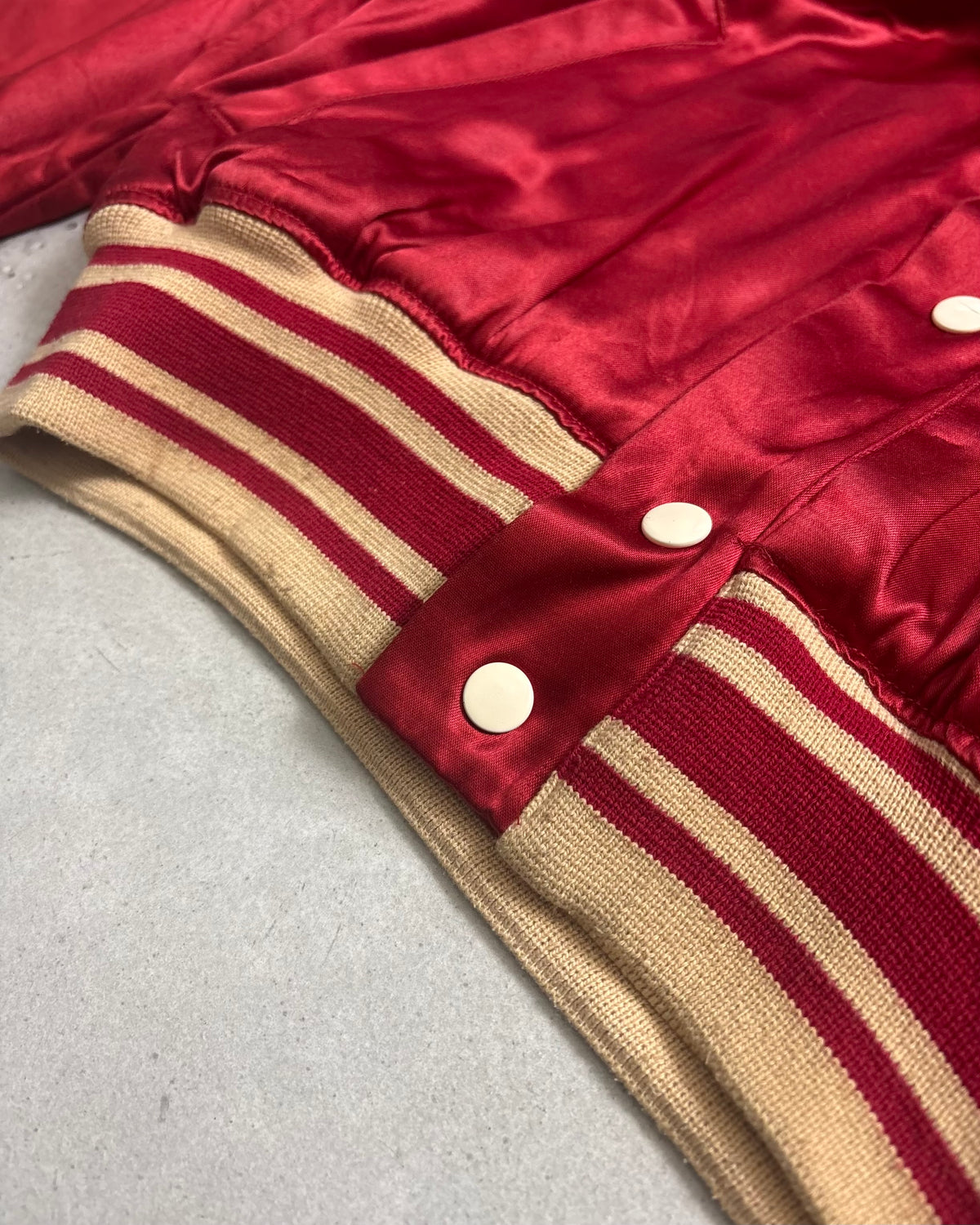 90's Ralph Lauren サテン織 スタジャン スタジアムジャンパー 表記S USA製 オリジナル ラルフローレン