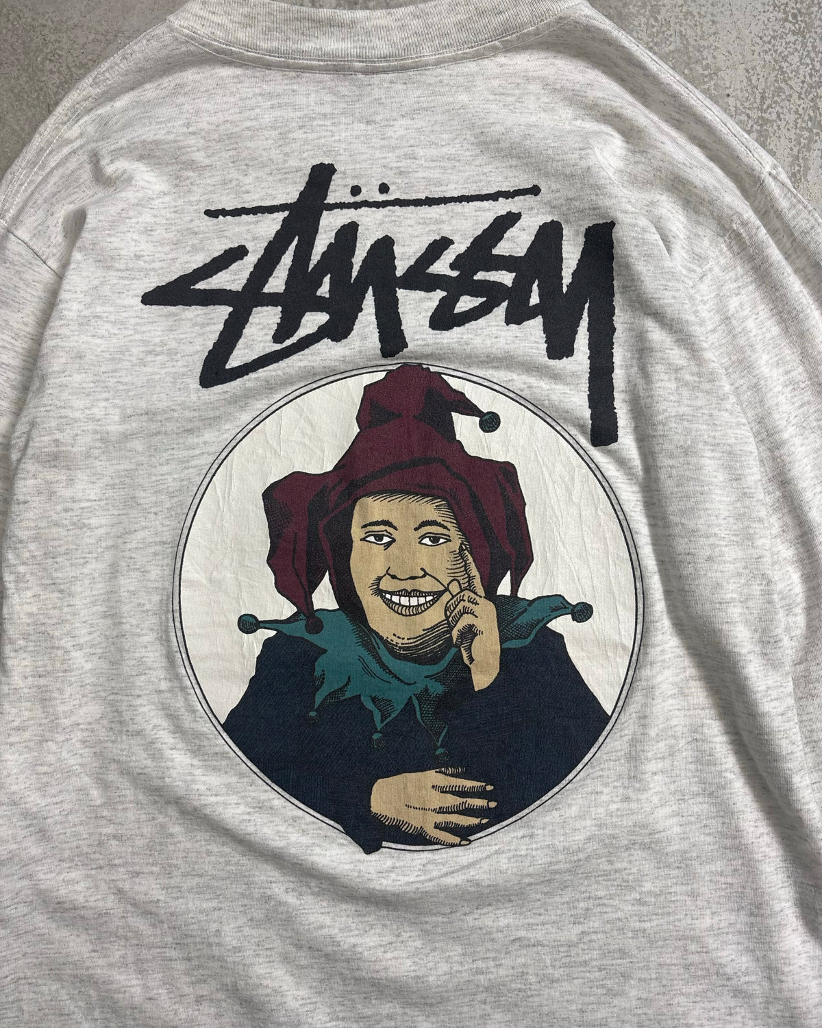 80's Stussy "We'Re ALL JokeRs" ジョーカー 長袖Tシャツ Oldstussy 両面プリント 表記M USA製 ステューシー