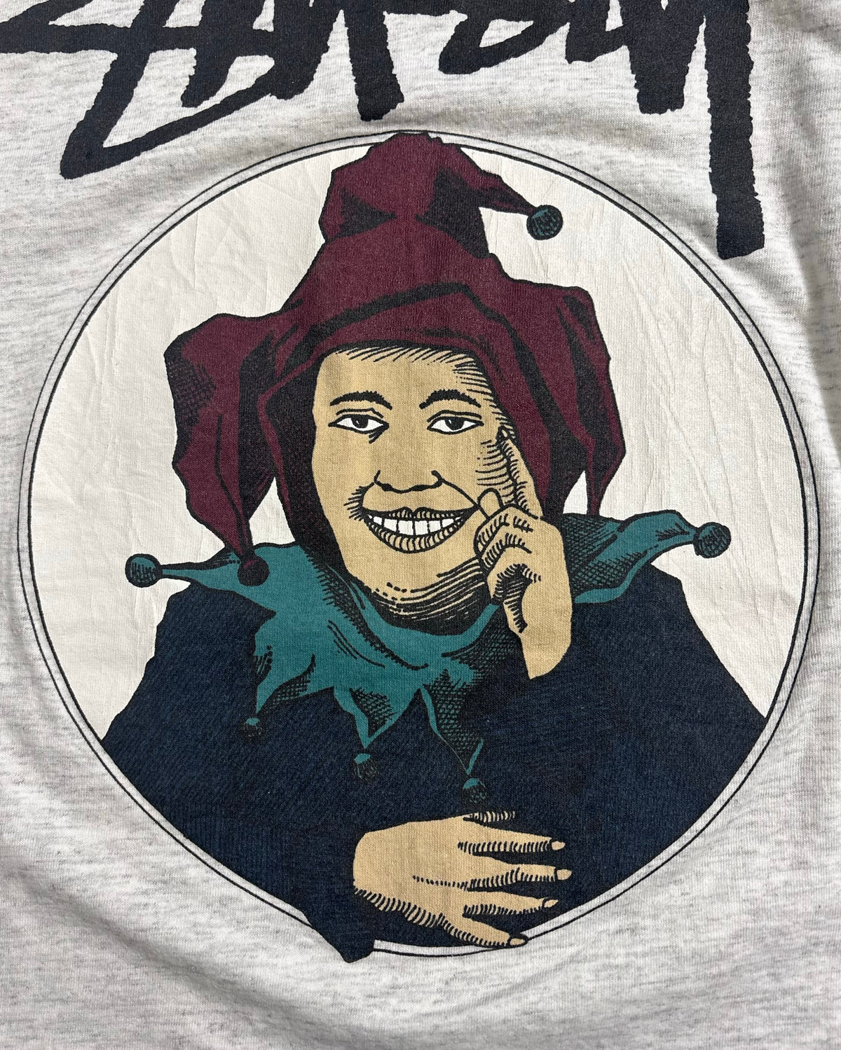 80's Stussy "We'Re ALL JokeRs" ジョーカー 長袖Tシャツ Oldstussy 両面プリント 表記M USA製 ステューシー