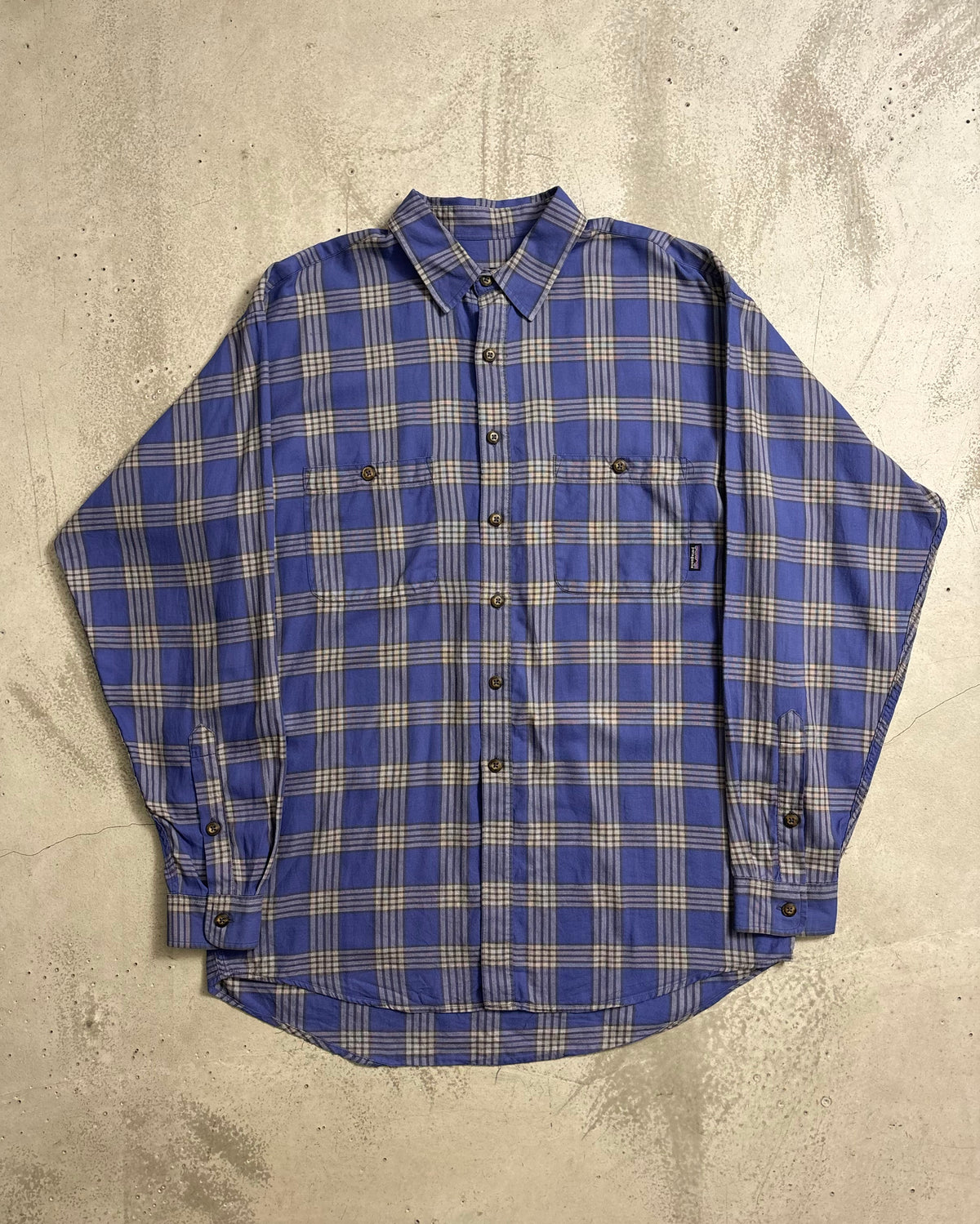90's Patagonia 長袖チェックシャツ 98年製 表記M ポルトガル製 パタゴニア