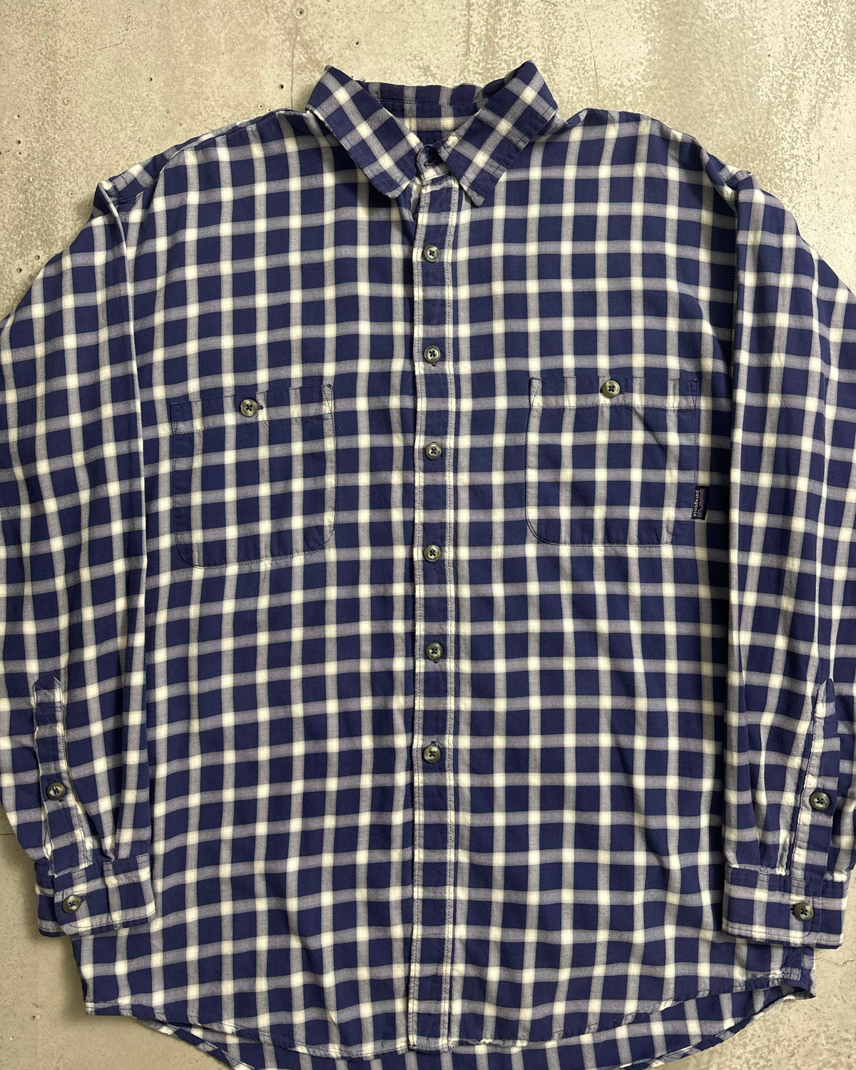 90's Patagonia 長袖チェックシャツ 99年製 表記M ポルトガル製 パタゴニア