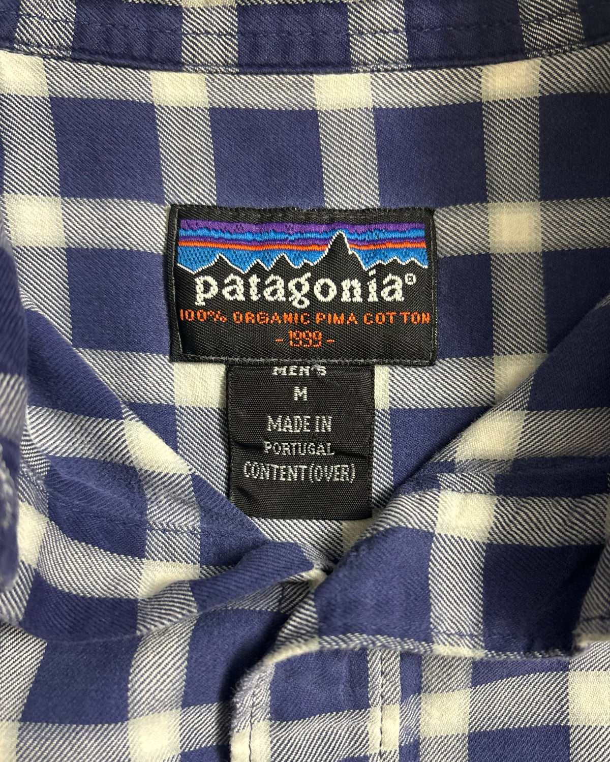90's Patagonia 長袖チェックシャツ 99年製 表記M ポルトガル製 パタゴニア