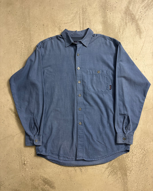 00's Patagonia 長袖シャツ ヘリンボーンツイル 00年製 表記M ルーマニア製 パタゴニア