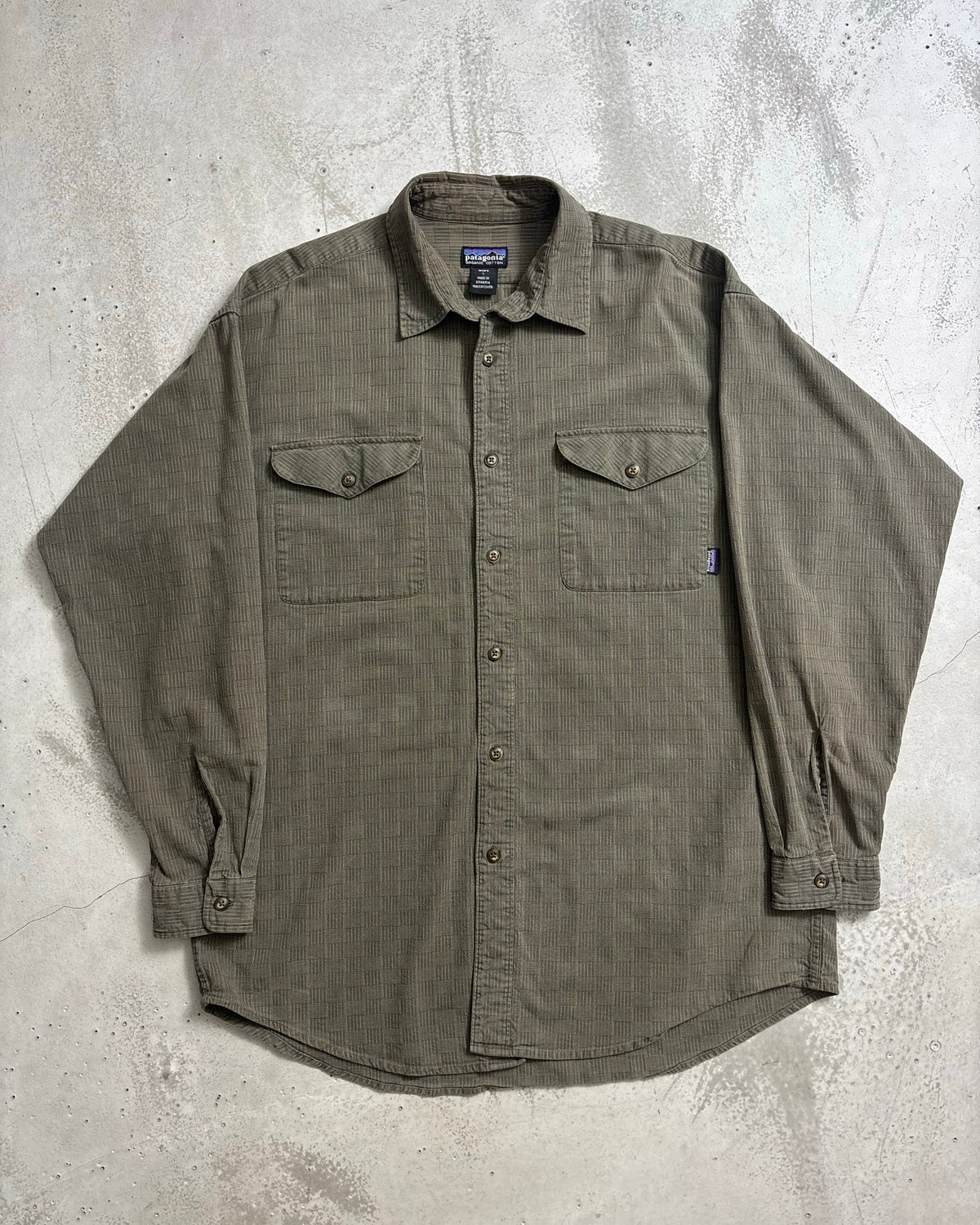 00's Patagonia フランネルシャツ 01年製 表記L ルーマニア製 パタゴニア
