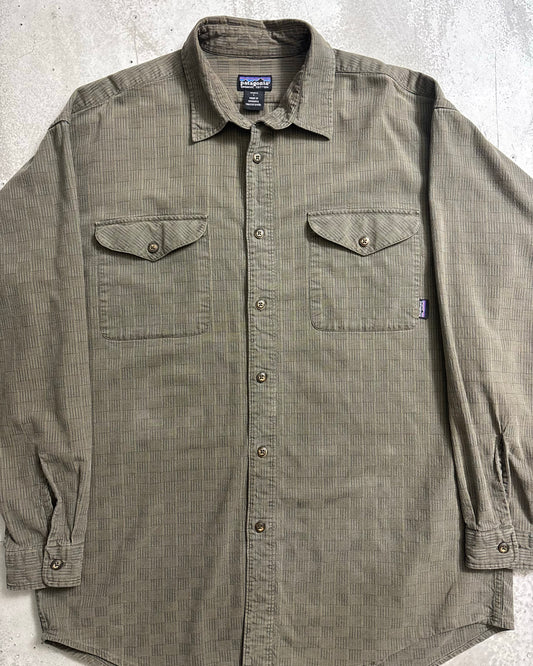 00's Patagonia フランネルシャツ 01年製 表記L ルーマニア製 パタゴニア
