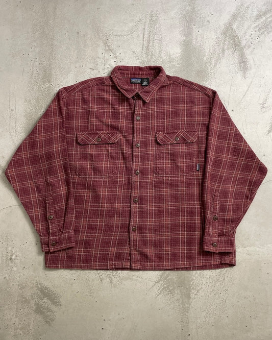 90's Patagonia フランネルシャツ 表記L ポルトガル製 パタゴニア