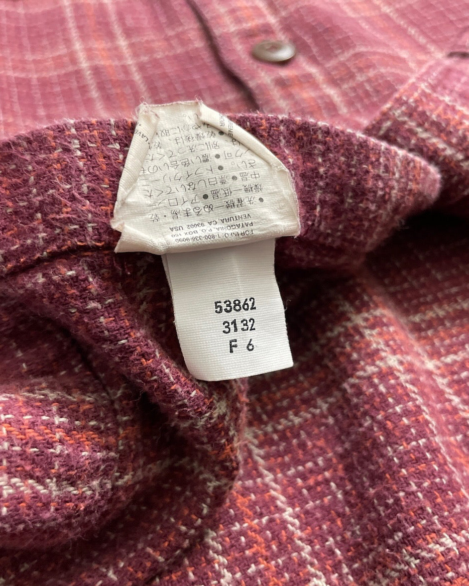90's Patagonia フランネルシャツ 表記L ポルトガル製 パタゴニア
