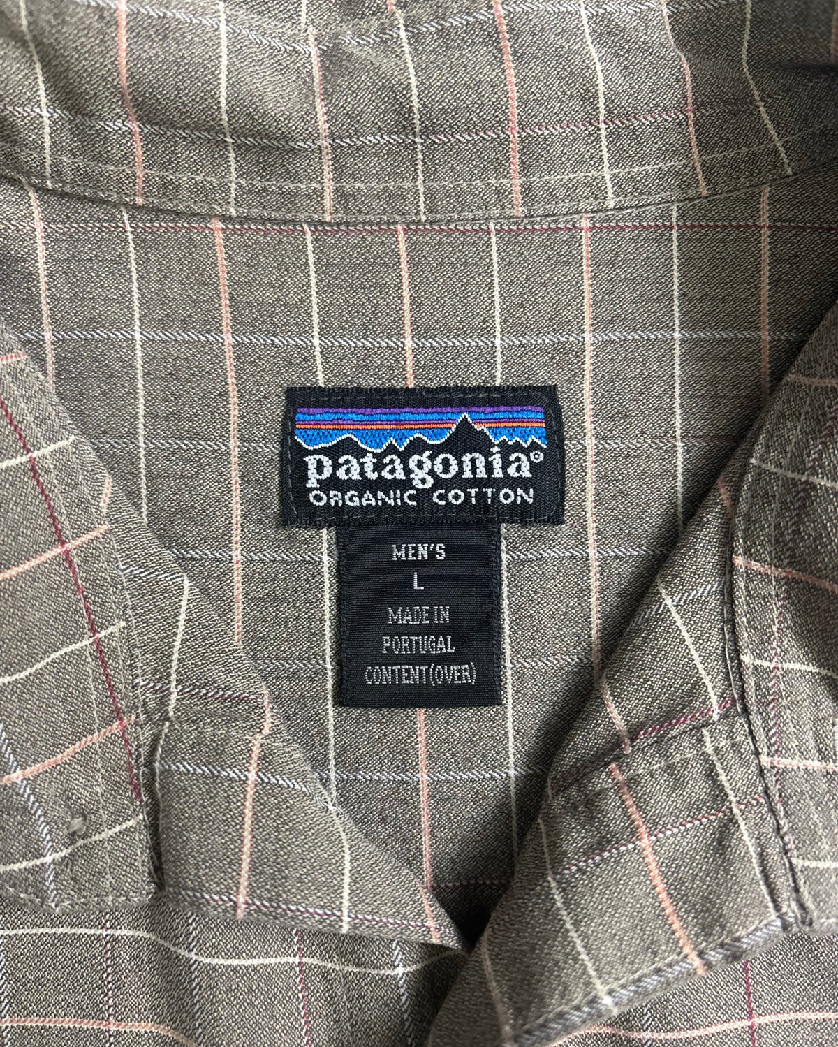 00's Patagonia 長袖チェックシャツ 02年製 表記L ポルトガル製 パタゴニア