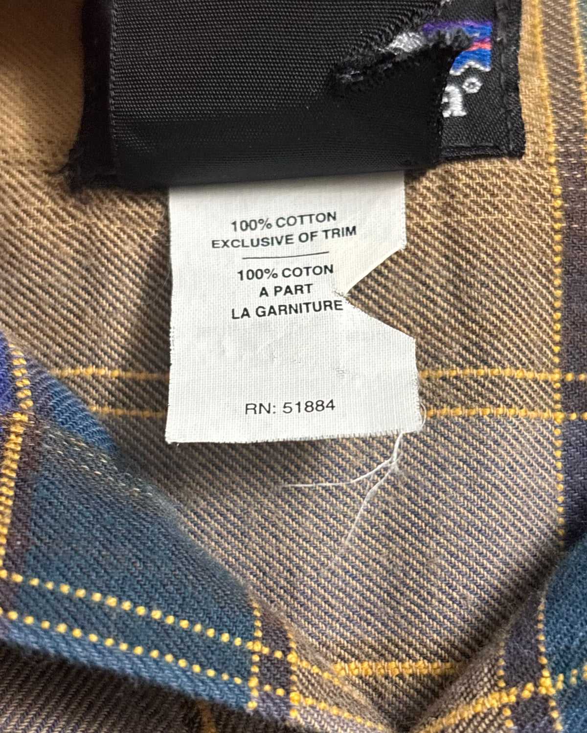 00's Patagonia 長袖チェックシャツ 表記L ポルトガル製 パタゴニア