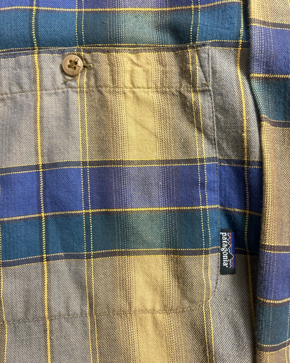 00's Patagonia 長袖チェックシャツ 表記L ポルトガル製 パタゴニア