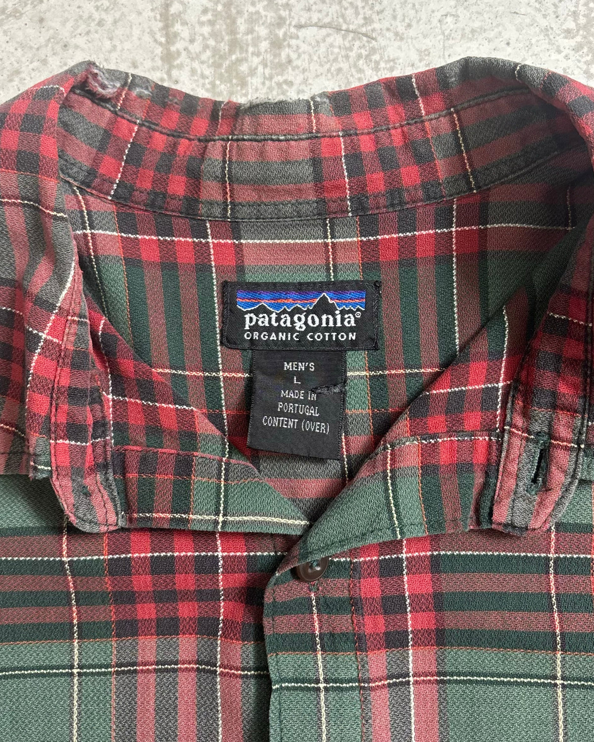 90's Patagonia 長袖チェックシャツ 96年製 表記L ポルトガル製 パタゴニア