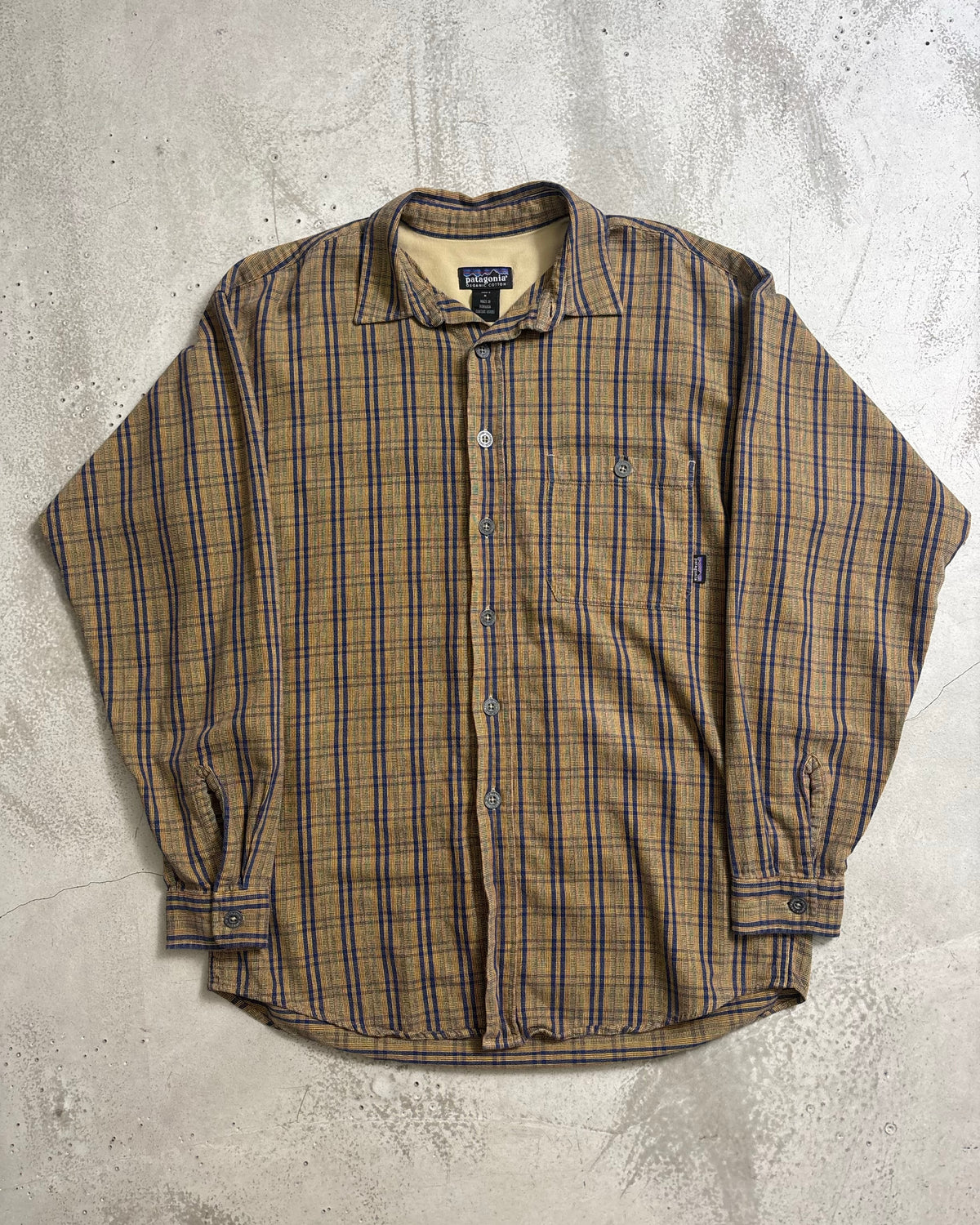 90's Patagonia フランネルシャツ 99年製 表記M ルーマニア製 パタゴニア