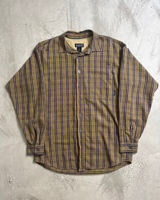 90's Patagonia フランネルシャツ 99年製 表記M ルーマニア製 パタゴニア