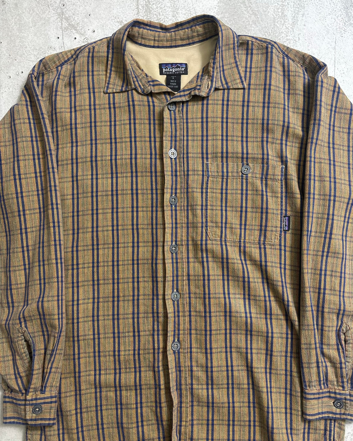 90's Patagonia フランネルシャツ 99年製 表記M ルーマニア製 パタゴニア