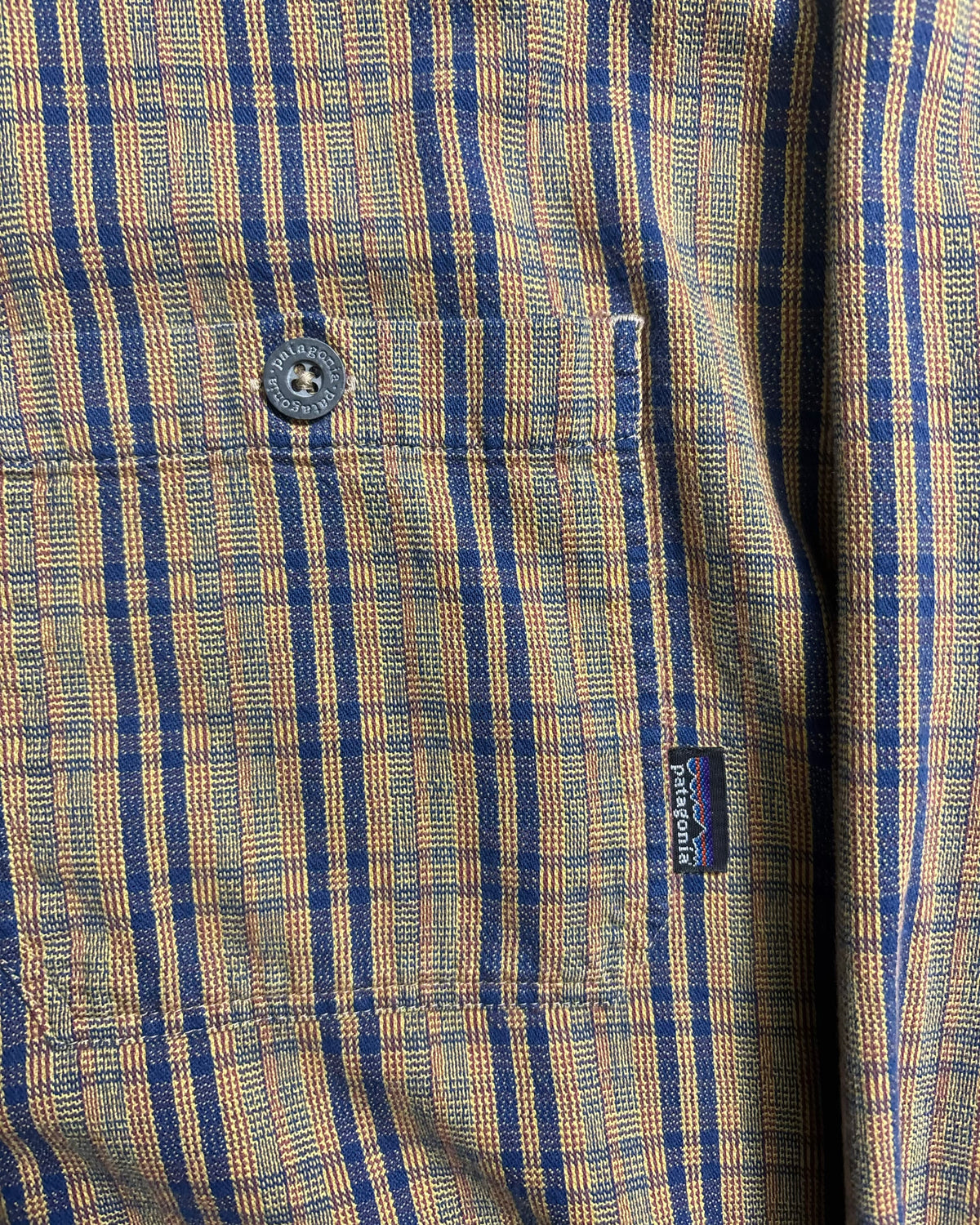 90's Patagonia フランネルシャツ 99年製 表記M ルーマニア製 パタゴニア