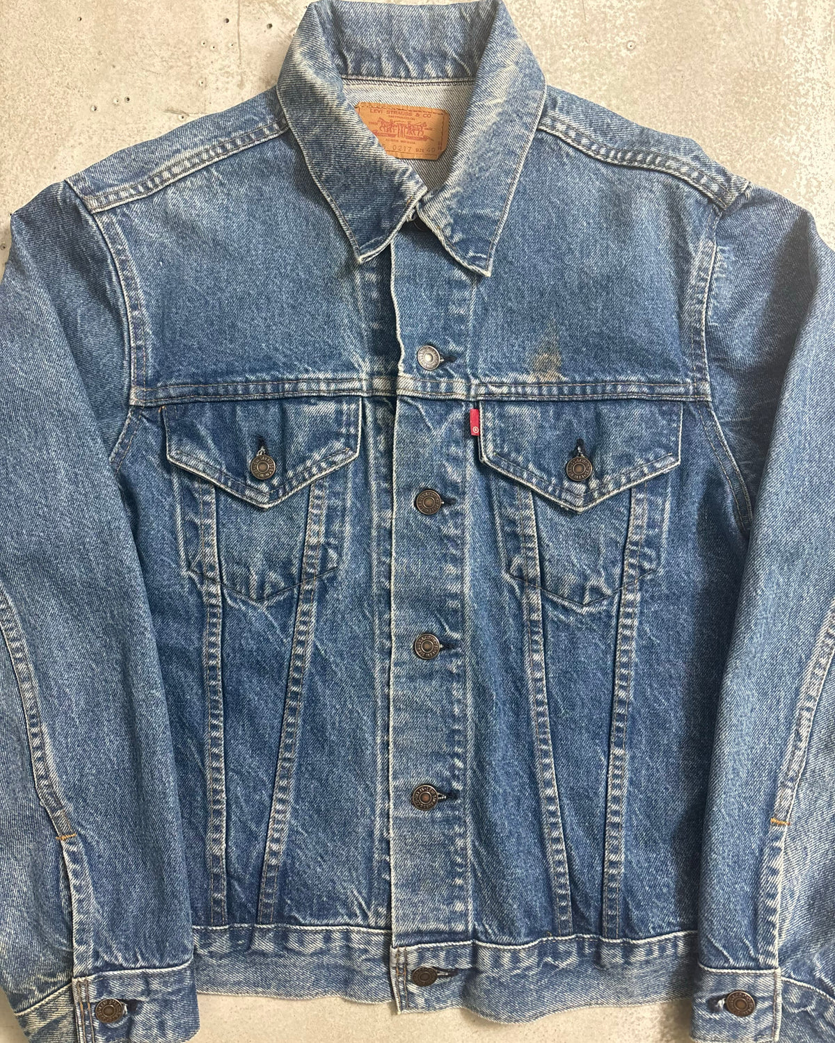 70's Levi's 70505 デニムジャケット 4th ボタン裏1 ブランクタグ 表記40 USA製 リーバイス