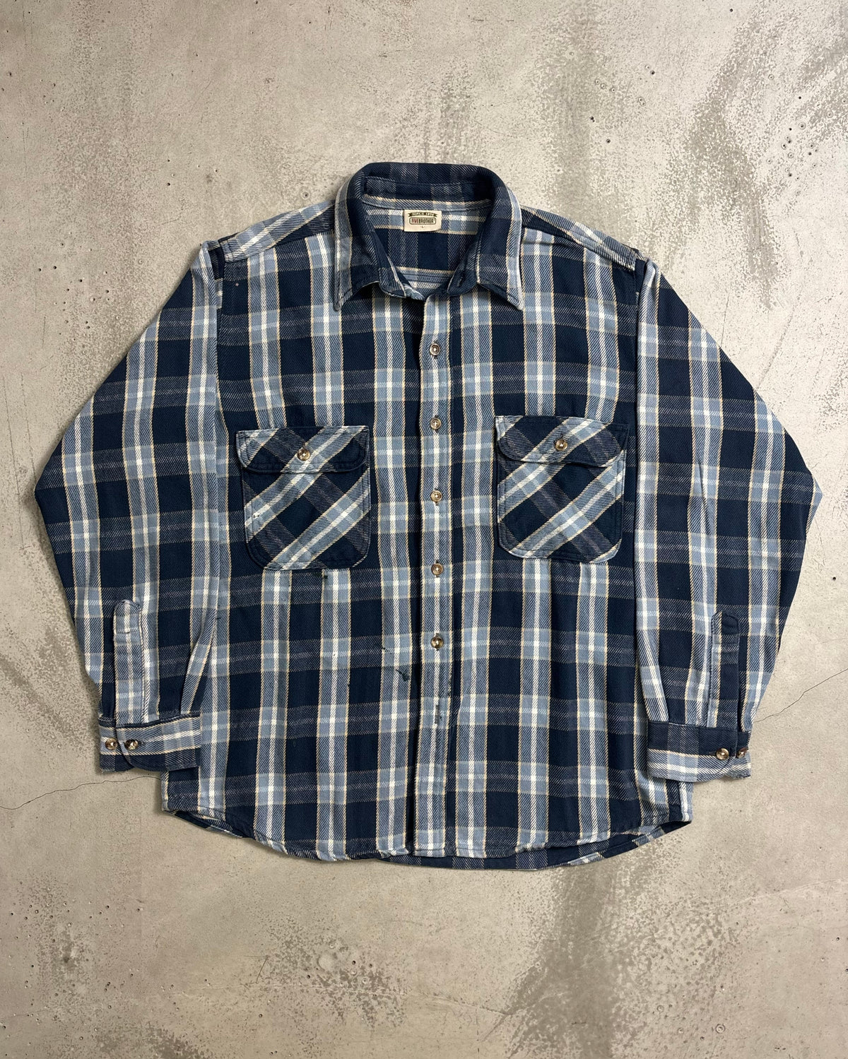 90's FIVE BROTHER フランネルシャツ 表記L ファイブブラザー ヘビネル