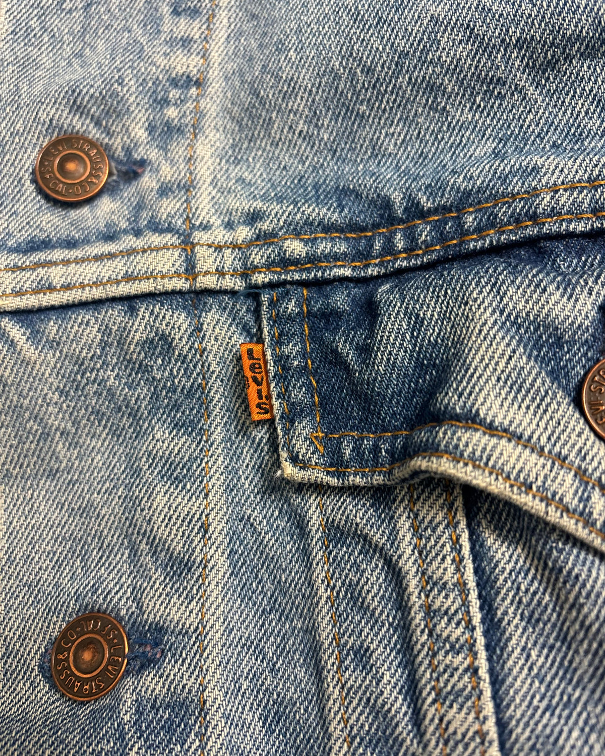 90's Levi's 75505 デニムジャケット ボタン裏458 表記42 カナダ製 リーバイス