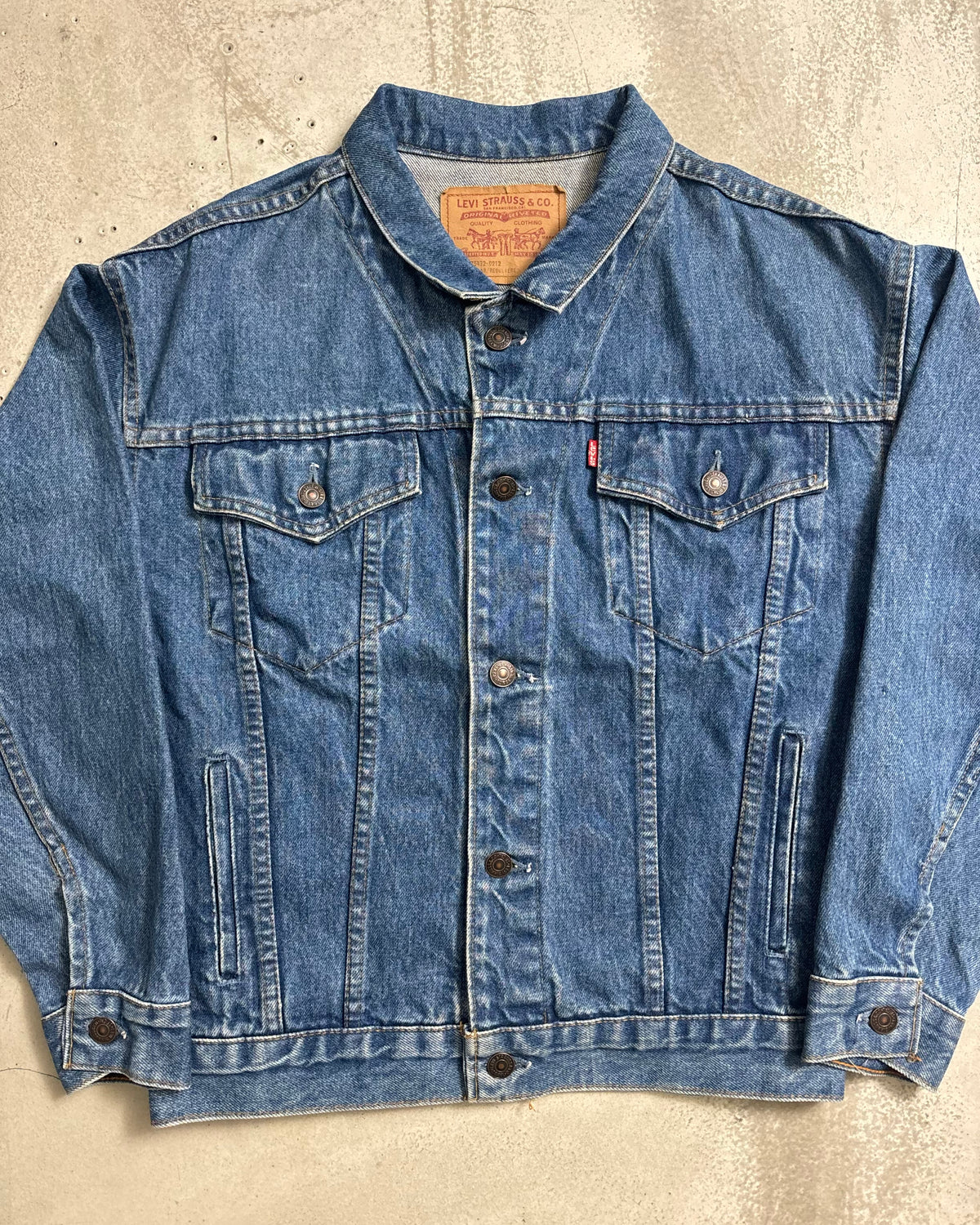 90's Levi's 75432 デニムジャケット ボタン裏刻印無し 表記L カナダ製 リーバイス