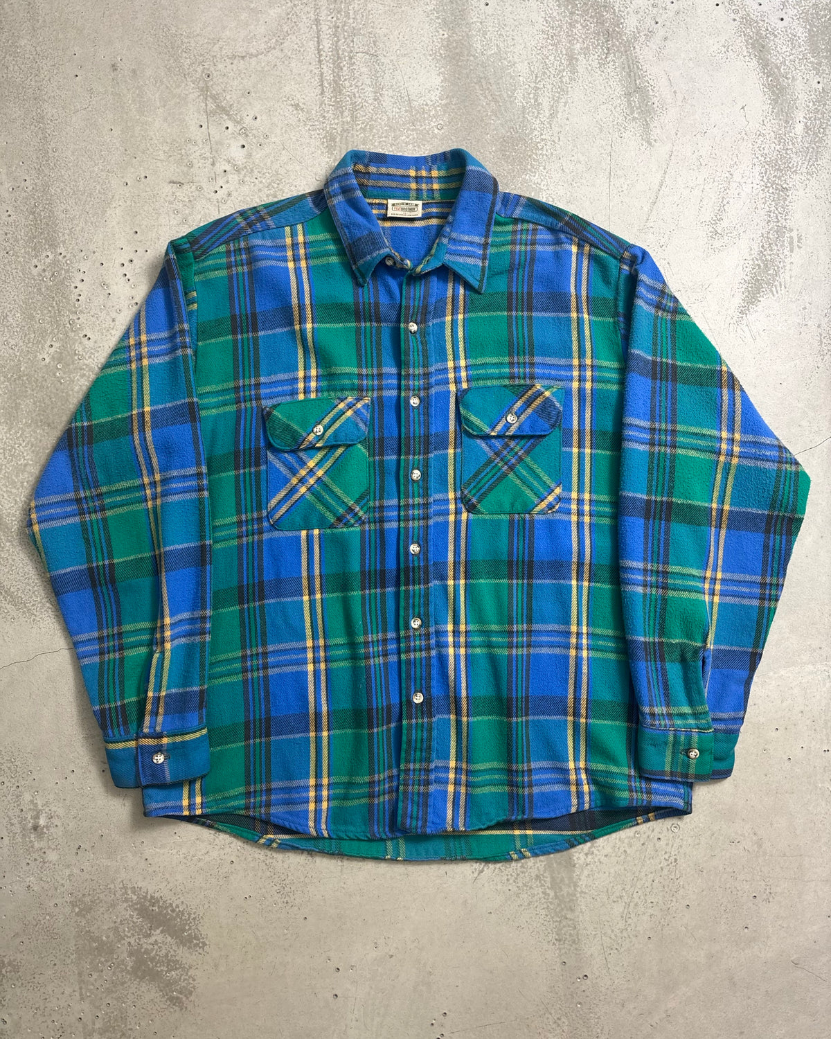 90's FIVE BROTHER チェックフランネルシャツ 表記XL USA製 ファイブブラザー ヘビネル