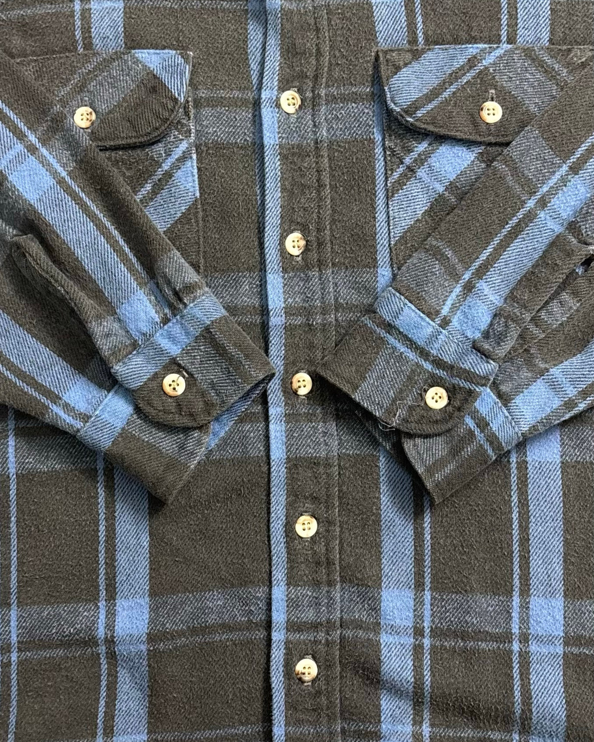 80's DAKOTA FIVE BROTHER チェックフランネルシャツ 表記L USA製 ダコタ ファイブブラザー ヘビネル