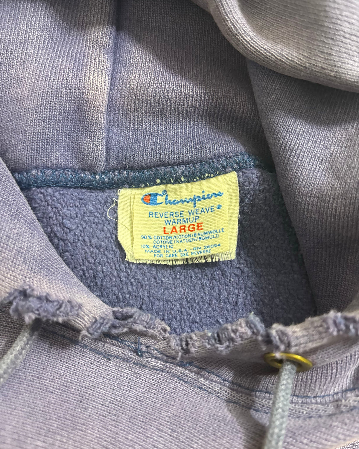 80's Champion "REVERSE WEAVE" UCSB ATHLETIC フーディ スウェット 表記L 三段 アーチ リバースウィーブ USA製 茄子紺 チャンピオン トリコタグ
