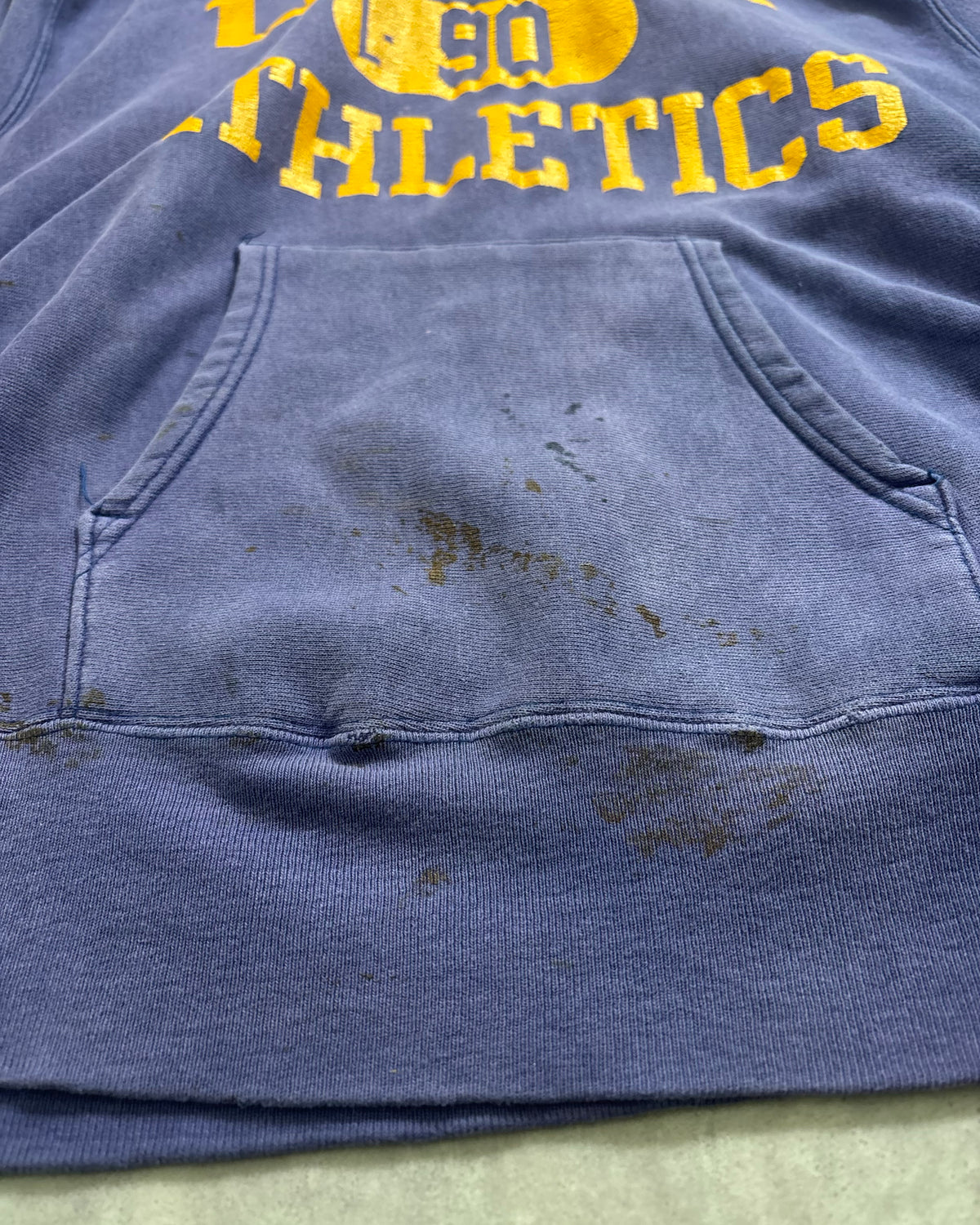 80's Champion "REVERSE WEAVE" UCSB ATHLETIC フーディ スウェット 表記L 三段 アーチ リバースウィーブ USA製 茄子紺 チャンピオン トリコタグ
