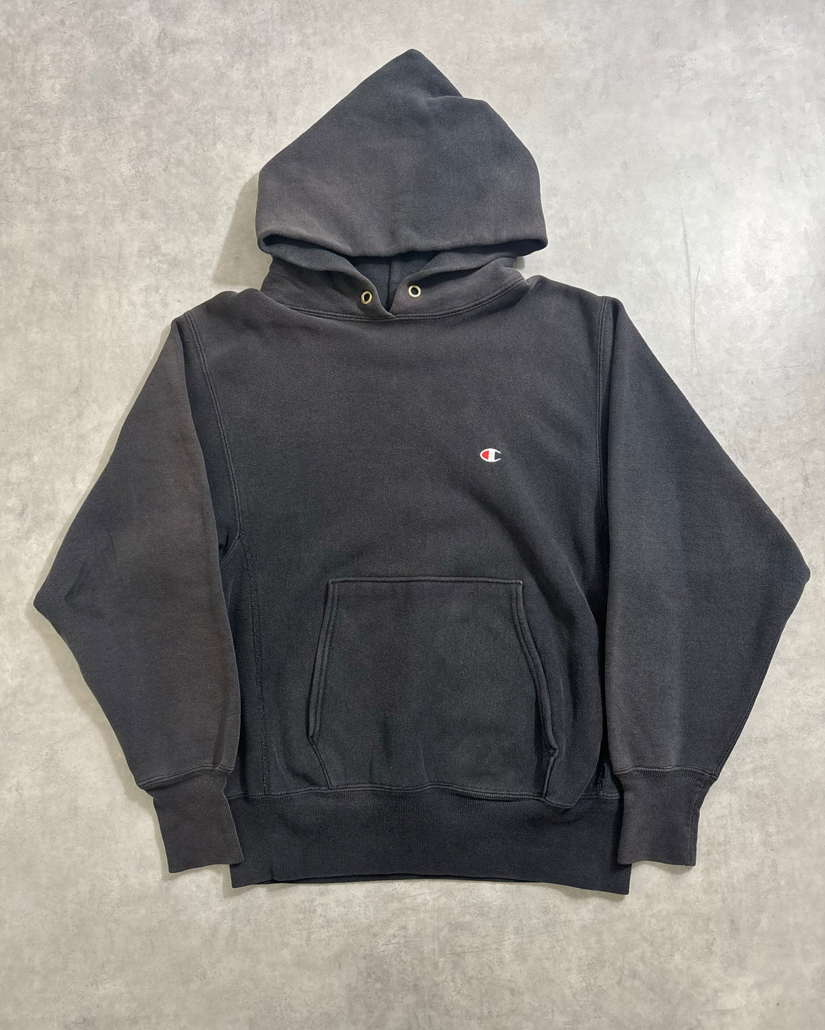 90's Champion "REVERSE WEAVE" フーディ スウェット 目有り 表記M USA製 フェード リバースウィーブ チャンピオン