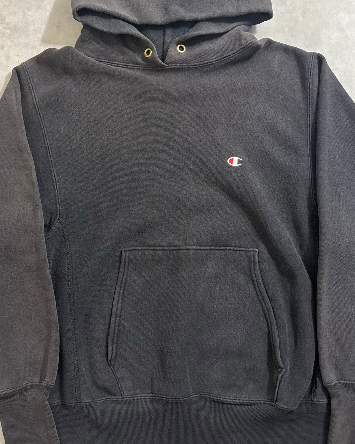 90's Champion "REVERSE WEAVE" フーディ スウェット 目有り 表記M USA製 フェード リバースウィーブ チャンピオン