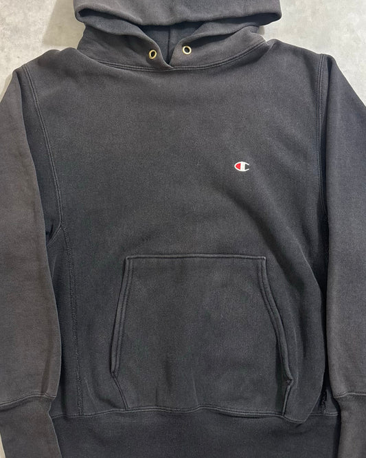 90's Champion "REVERSE WEAVE" フーディ スウェット 目有り 表記M USA製 フェード リバースウィーブ チャンピオン