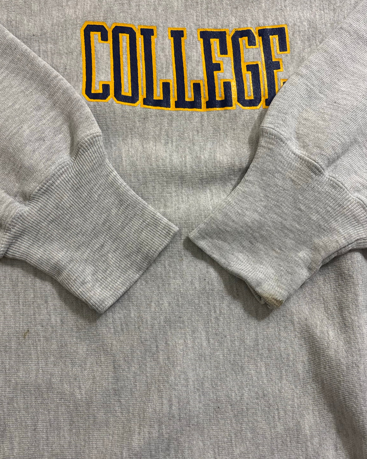 90's Champion "REVERSE WEAVE" スウェット 二段ラバープリント 両面プリント 表記XXL USA製 リバースウィーブ チャンピオン