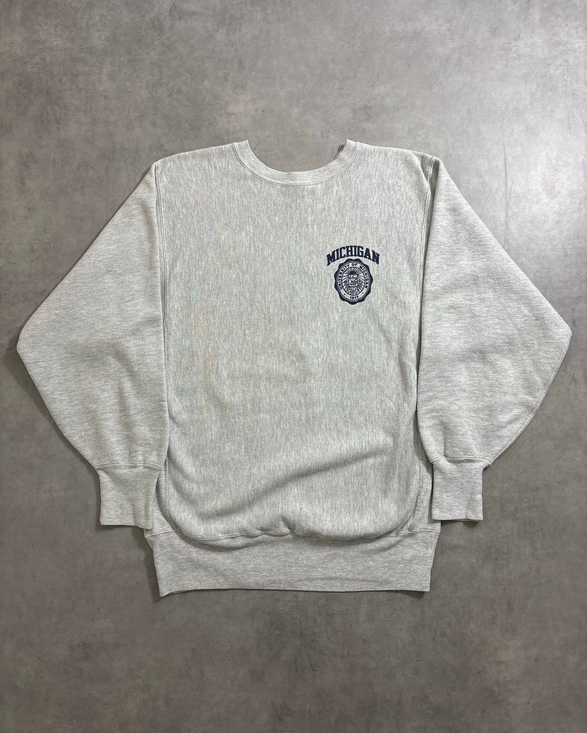 90's Champion "REVERSE WEAVE" MICHIGAN スウェット 両面プリント ラバー 表記XL USA製 リバースウィーブ チャンピオン