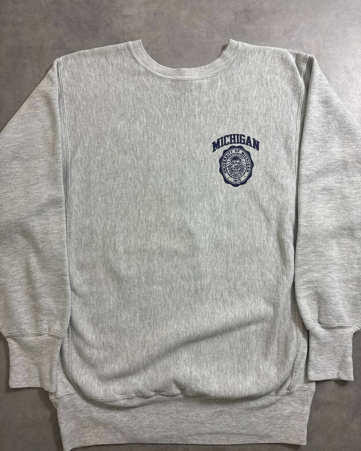 90's Champion "REVERSE WEAVE" MICHIGAN スウェット 両面プリント ラバー 表記XL USA製 リバースウィーブ チャンピオン