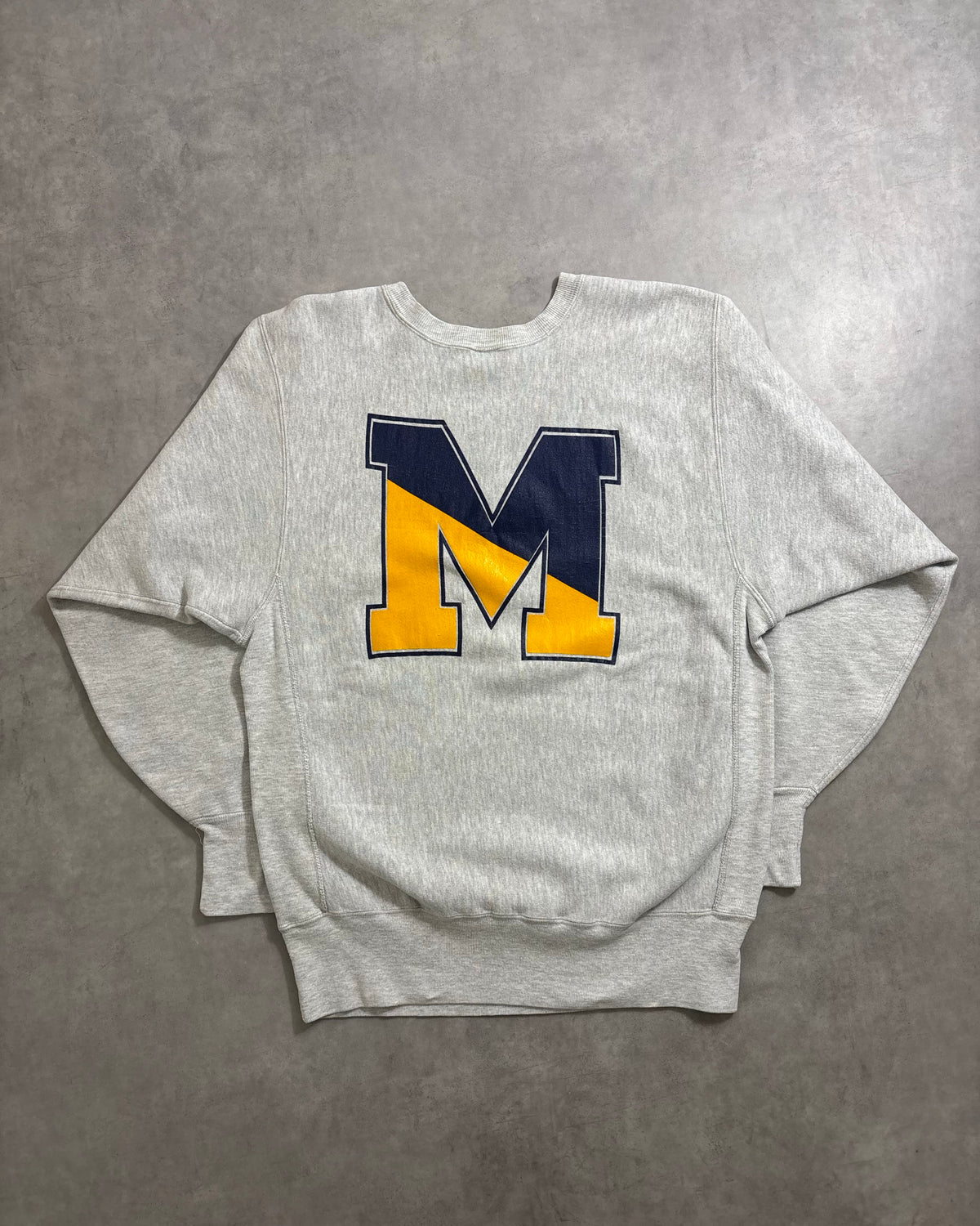 90's Champion "REVERSE WEAVE" MICHIGAN スウェット 両面プリント ラバー 表記XL USA製 リバースウィーブ チャンピオン